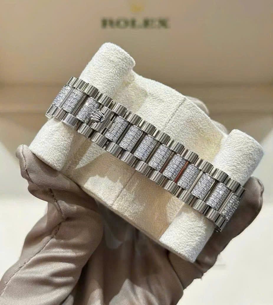 Rolex Oyster Perpetual Day-Date 36 Vàng Trắng 128349RBR