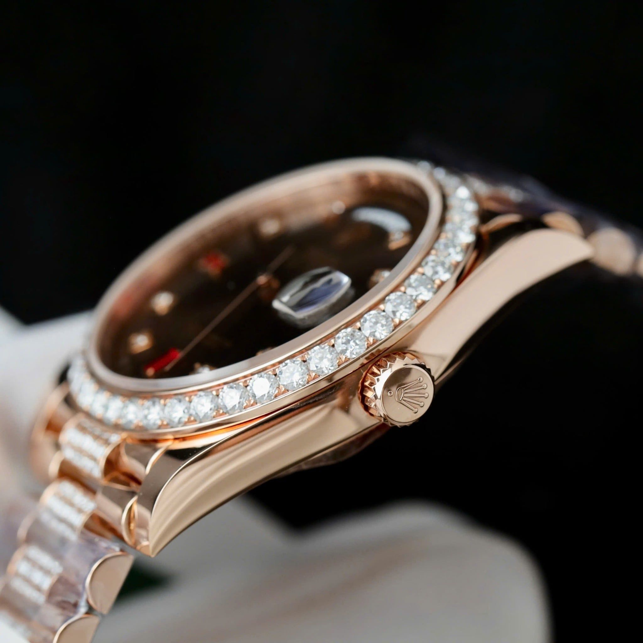 Rolex Oyster Perpetual Day-Date 40mm Vàng hồng Everose Mặt số Socola