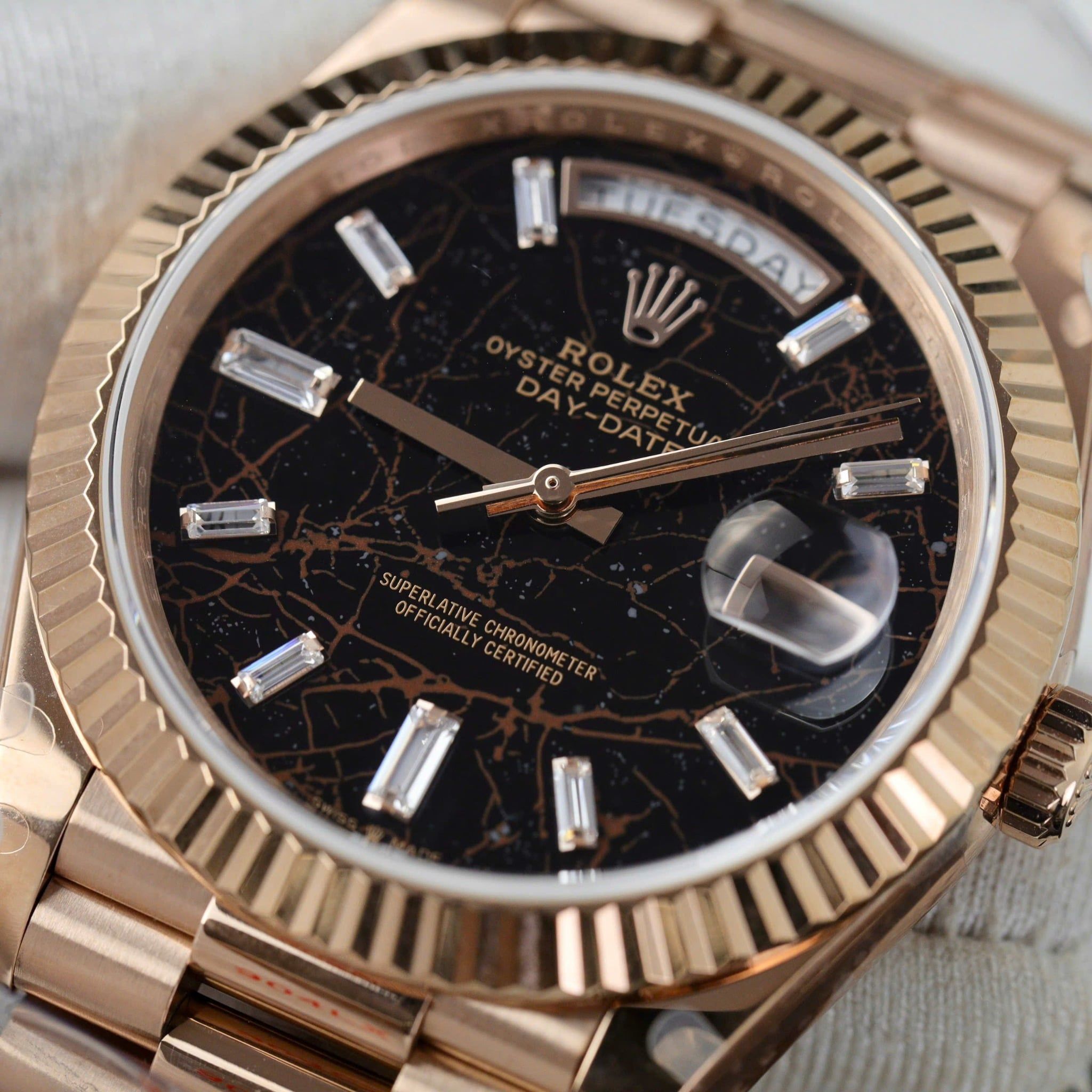 Rolex Day-Date 40mm Mạ vàng hồng 18K