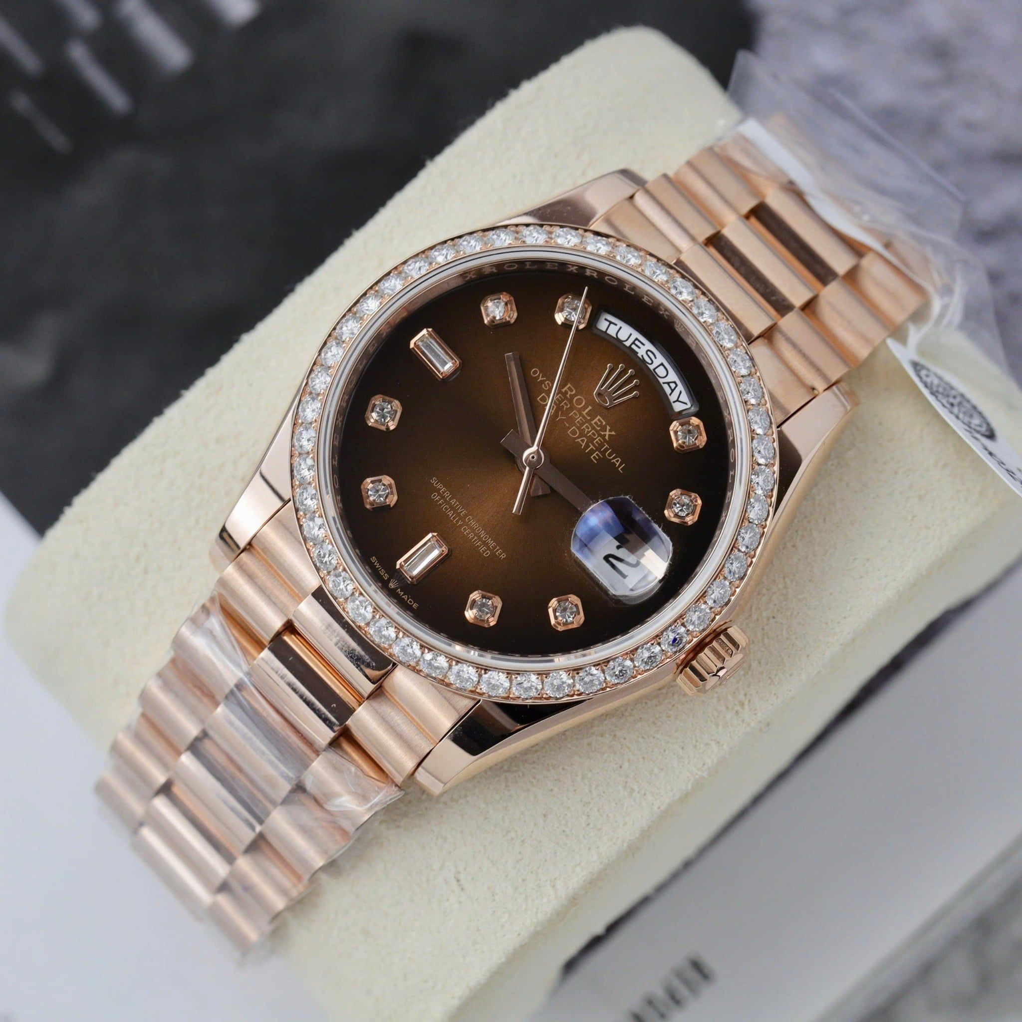 Rolex Oyster Perpetual Day-Date 40mm Vàng hồng Everose
