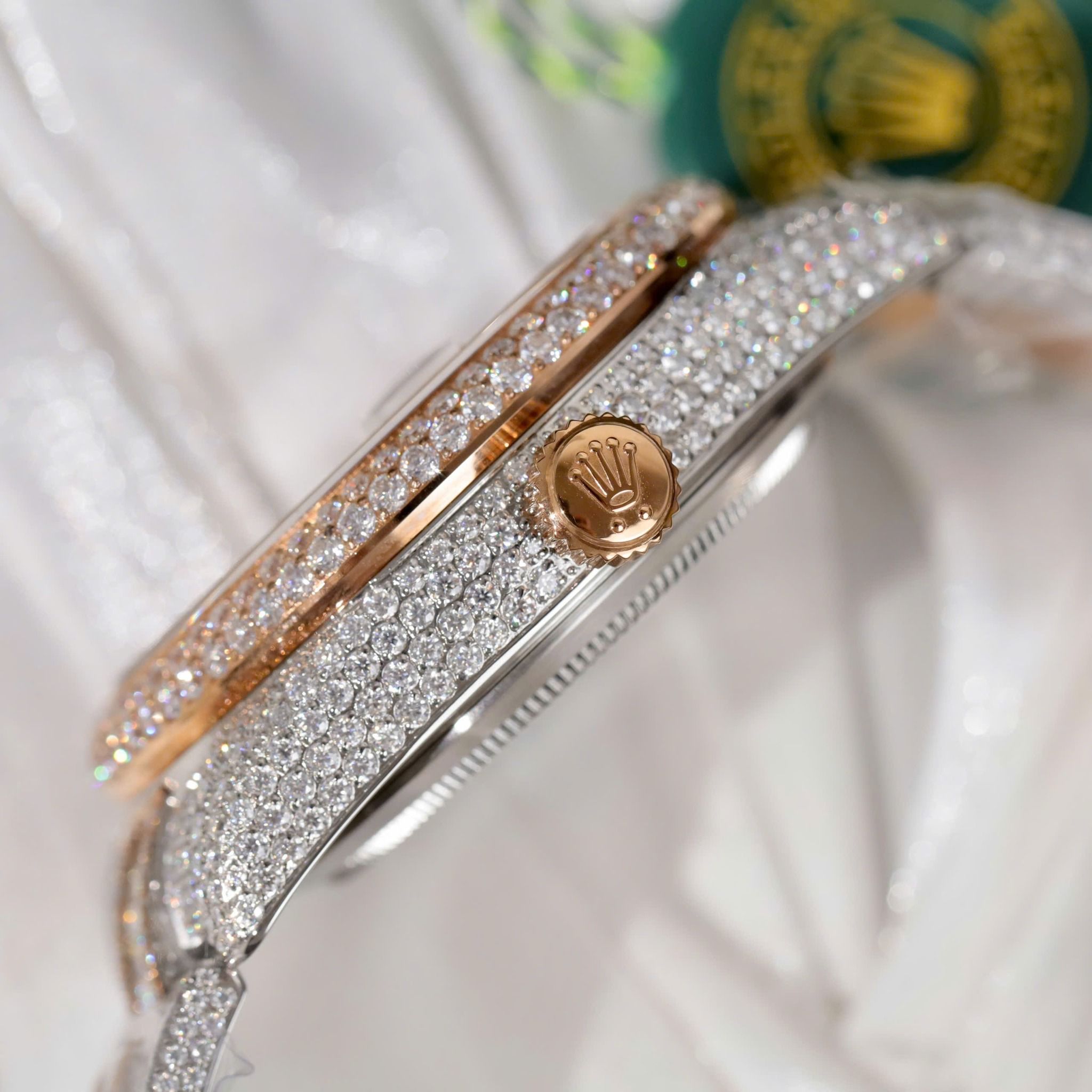 Rolex Sky Dweller 326934 42mm Vàng Hồng Mặt Số Kim Cương