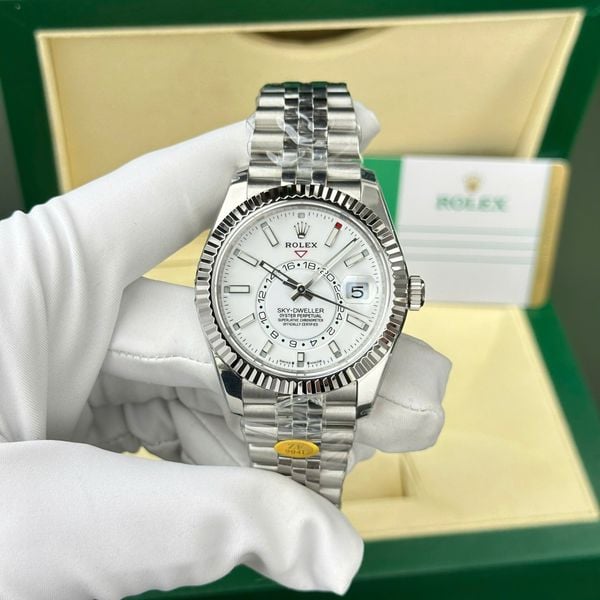 Rolex Sky-Dweller  326934 42mm Mặt Trắng Dây Jubilee