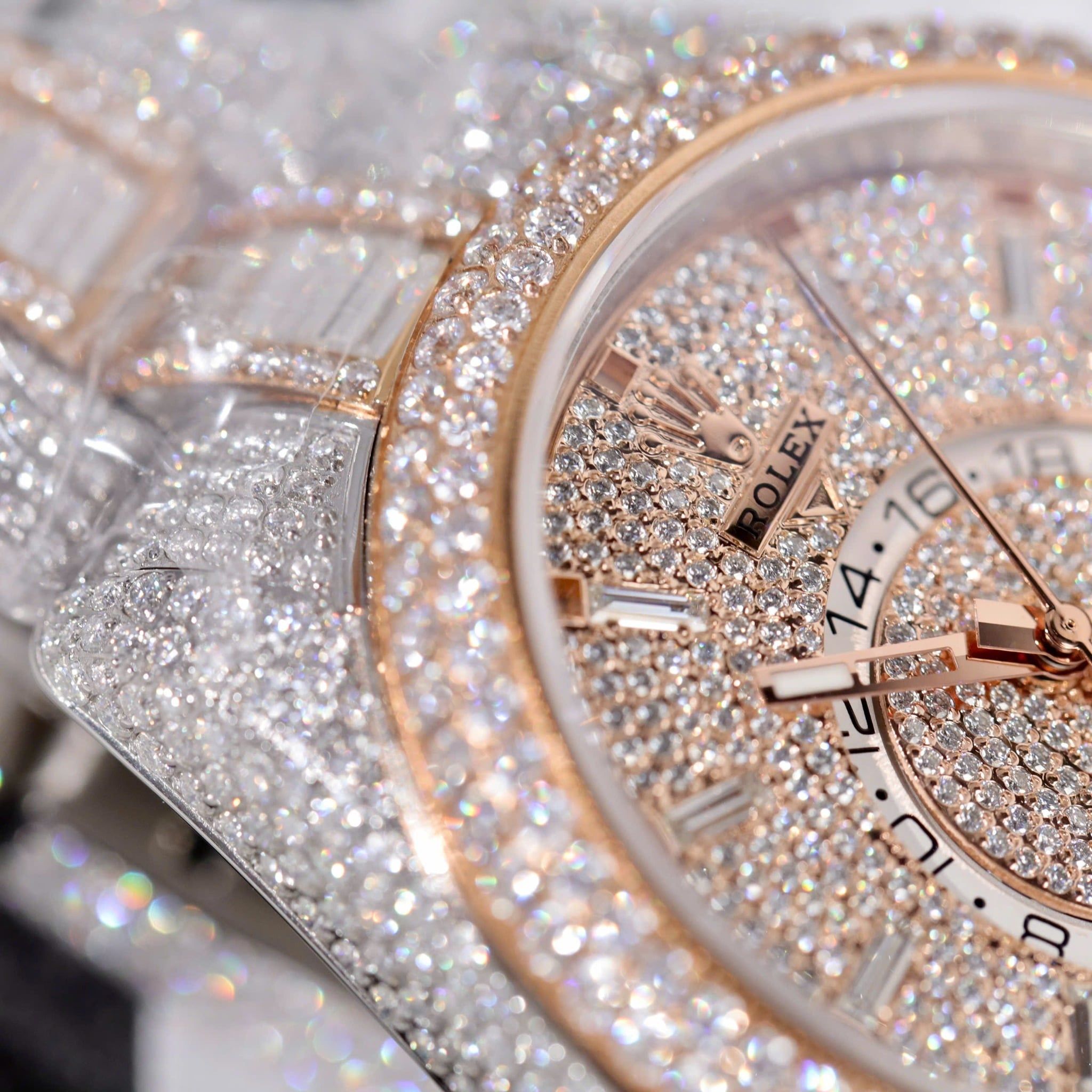 Rolex Sky Dweller 326934 42mm Vàng Hồng Mặt Số Kim Cương