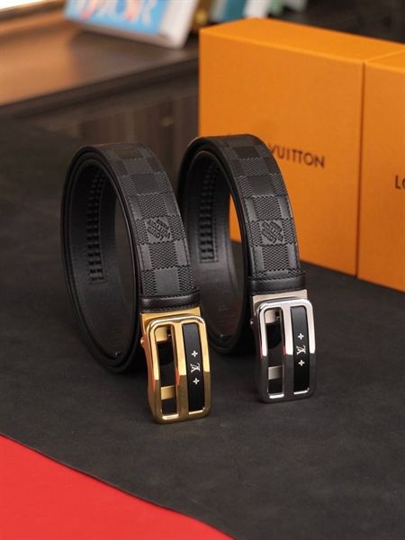 DL111 Dây Lưng Nam, Thắt Lưng Nam Da Bò Thật Cao Cấp Louis Vuitton