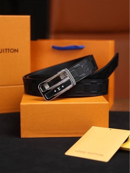 DL111 Dây Lưng Nam, Thắt Lưng Nam Da Bò Thật Cao Cấp Louis Vuitton