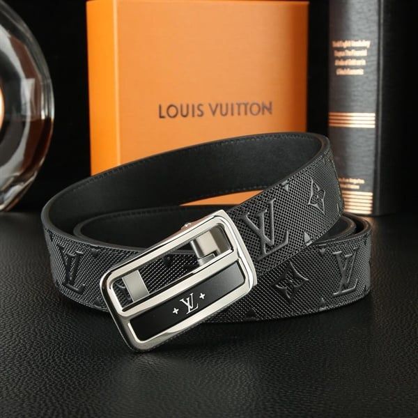 DL113 Dây Lưng Nam, Thắt Lưng Nam Da Bò Thật Cao Cấp Louis Vuitton
