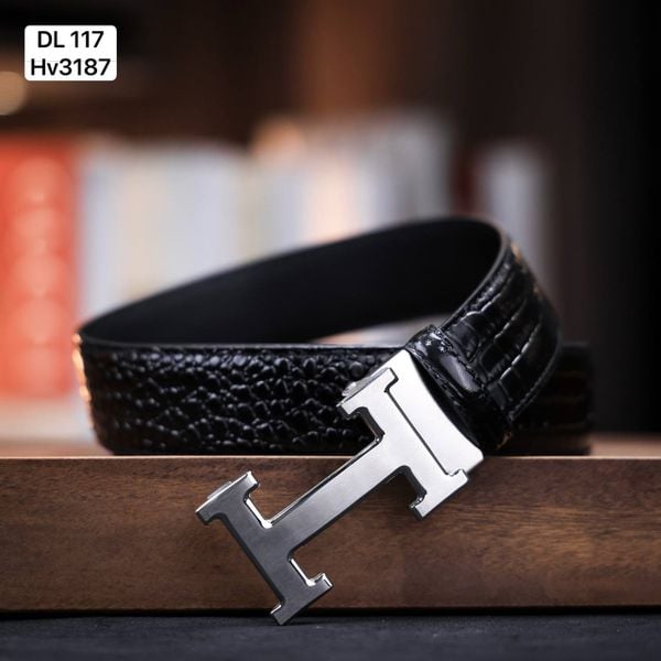 DL117 Dây Lưng Nam, Thắt Lưng Nam Da Bò Thật Cao Cấp Louis Vuitton