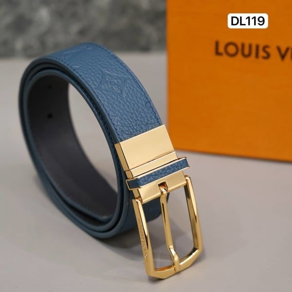 DL119 Dây Lưng Nam, Thắt Lưng Nam Da Bò Thật Cao Cấp Louis Vuitton