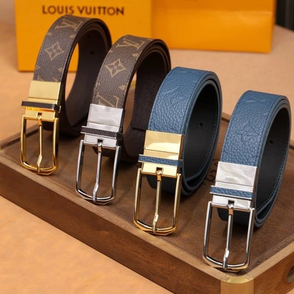 DL119 Dây Lưng Nam, Thắt Lưng Nam Da Bò Thật Cao Cấp Louis Vuitton