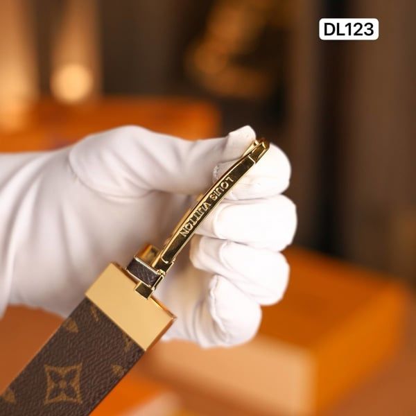 DL123 Dây Lưng Nam, Thắt Lưng Nam Da Bò Thật Cao Cấp Louis Vuitton