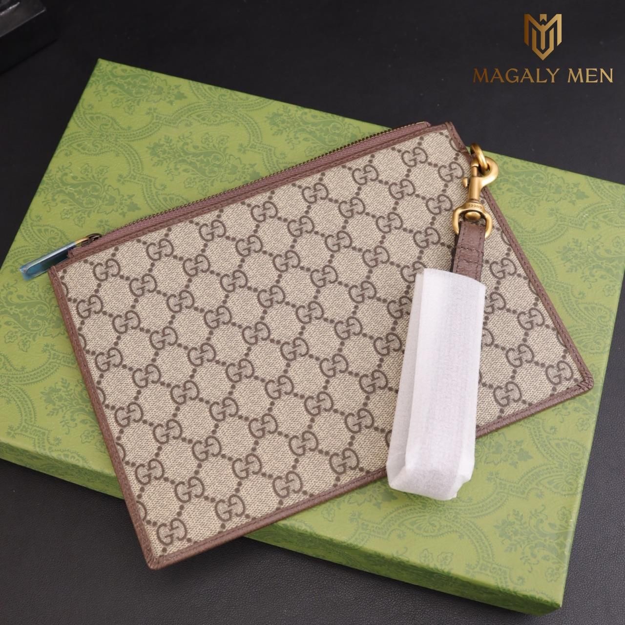 SALE Ví Nam Cầm tay, Clutch Cầm Tay Nam Gucci