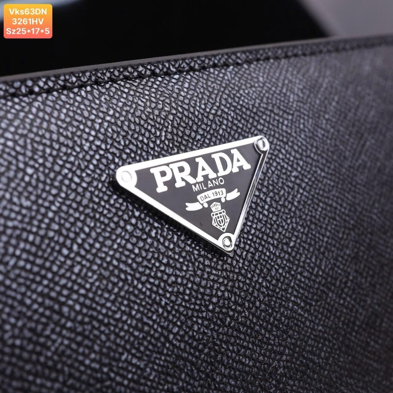 VKS63 Ví Khóa Số, Ví Nam Cầm tay, Clutch Cầm Tay Nam Da Bò Prada