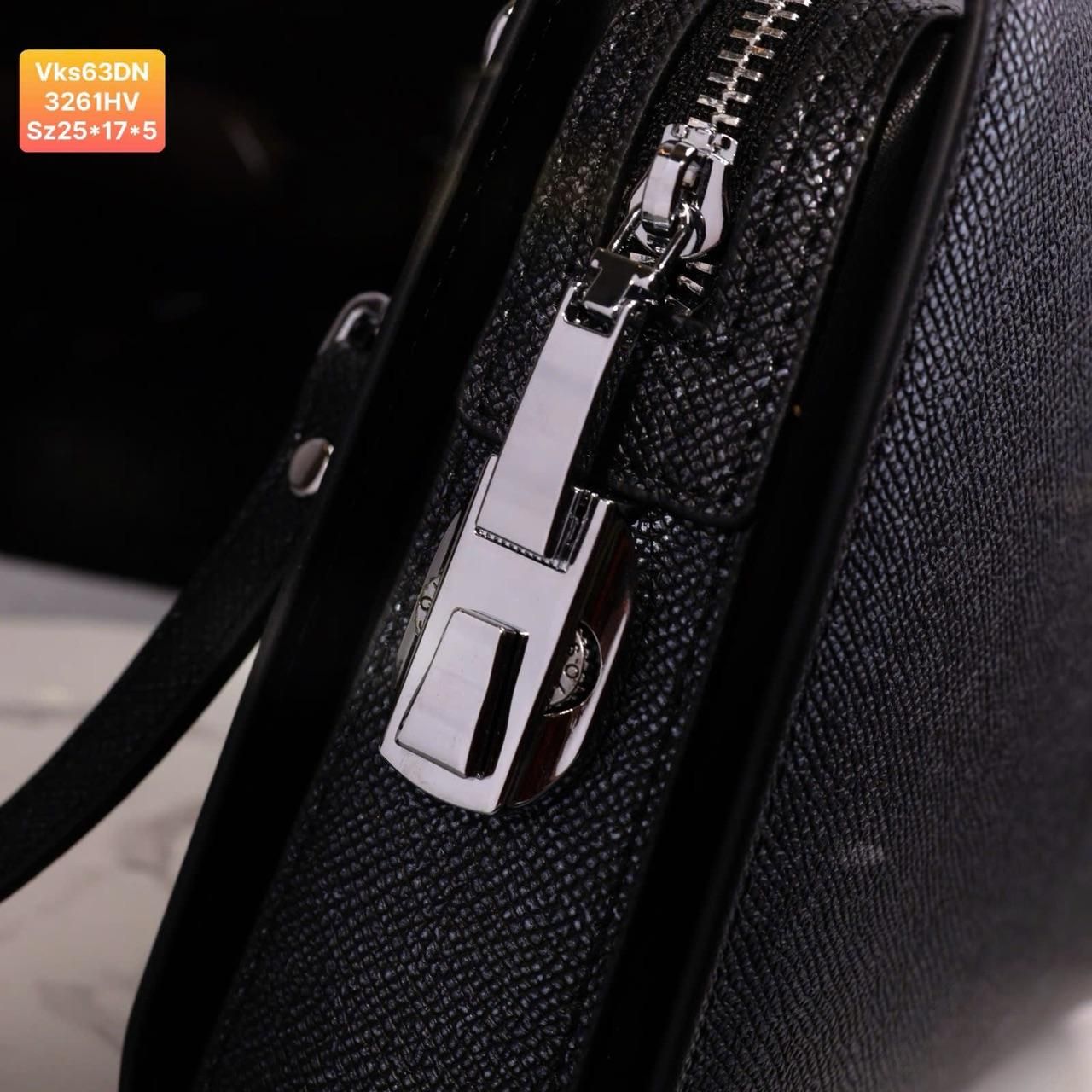 VKS63 Ví Khóa Số, Ví Nam Cầm tay, Clutch Cầm Tay Nam Da Bò Prada