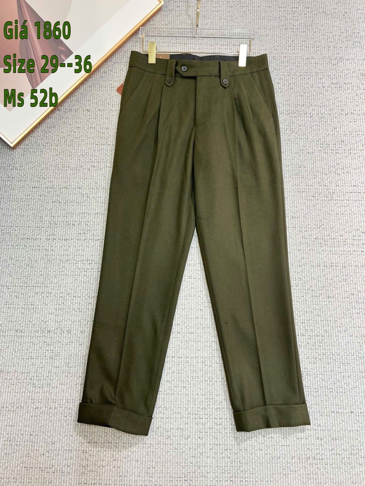 Quần Tây Xếp Ly Nam Cao Cấp