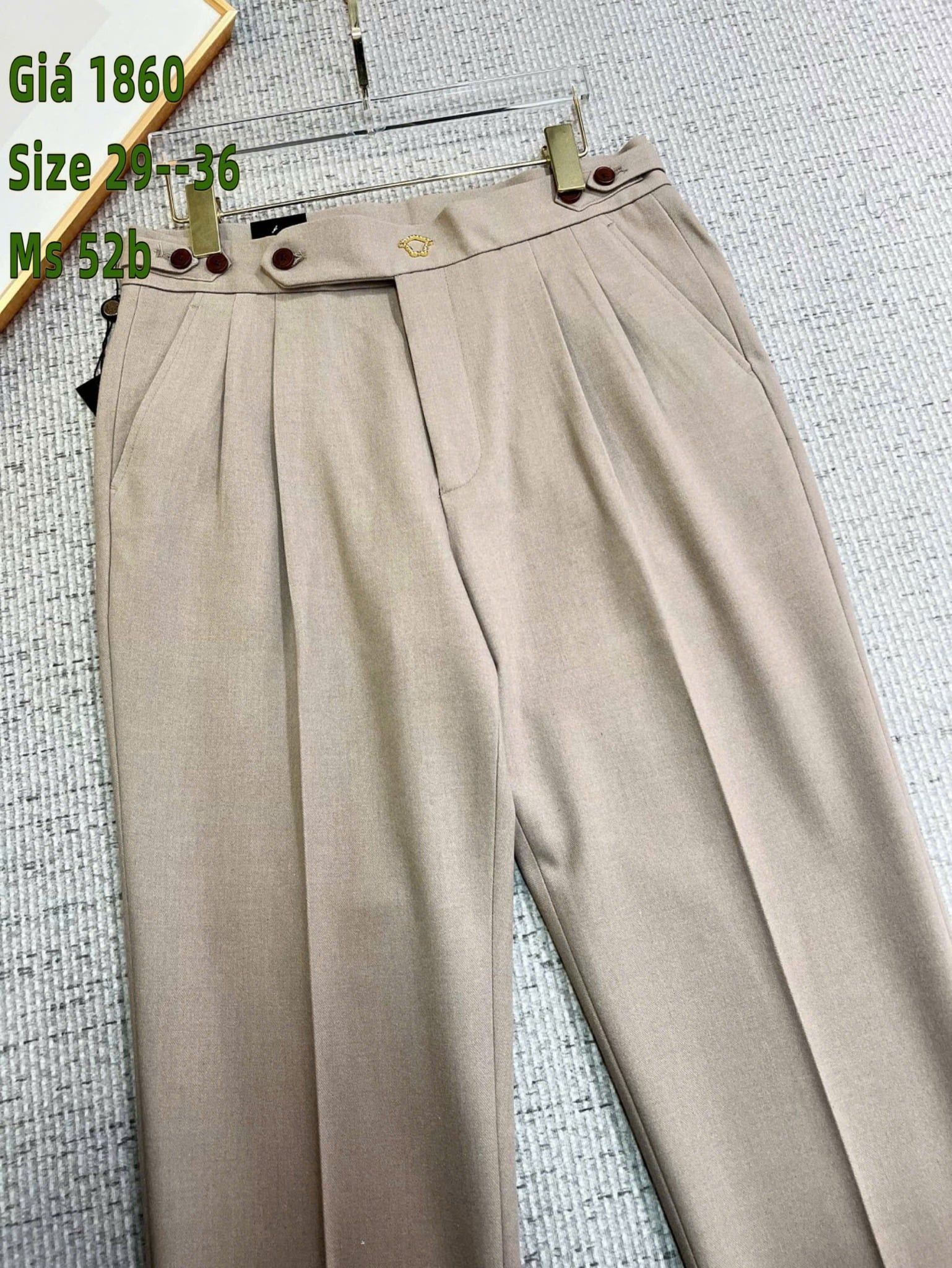 Quần Tây Màu Be Nam Cao Cấp