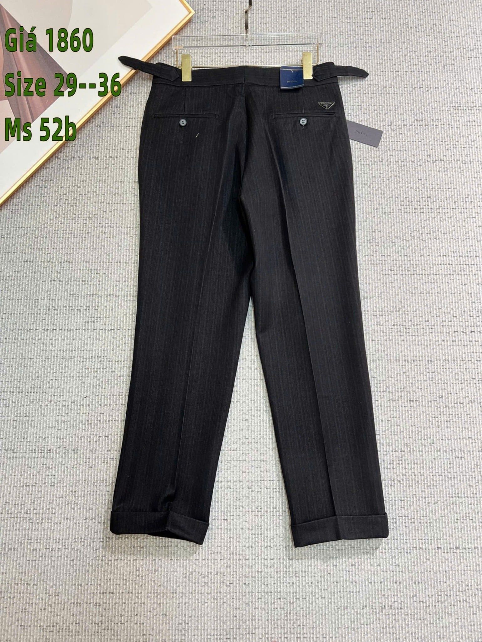 Quần Tây Ống Đứng Nam Cao Cấp Prada