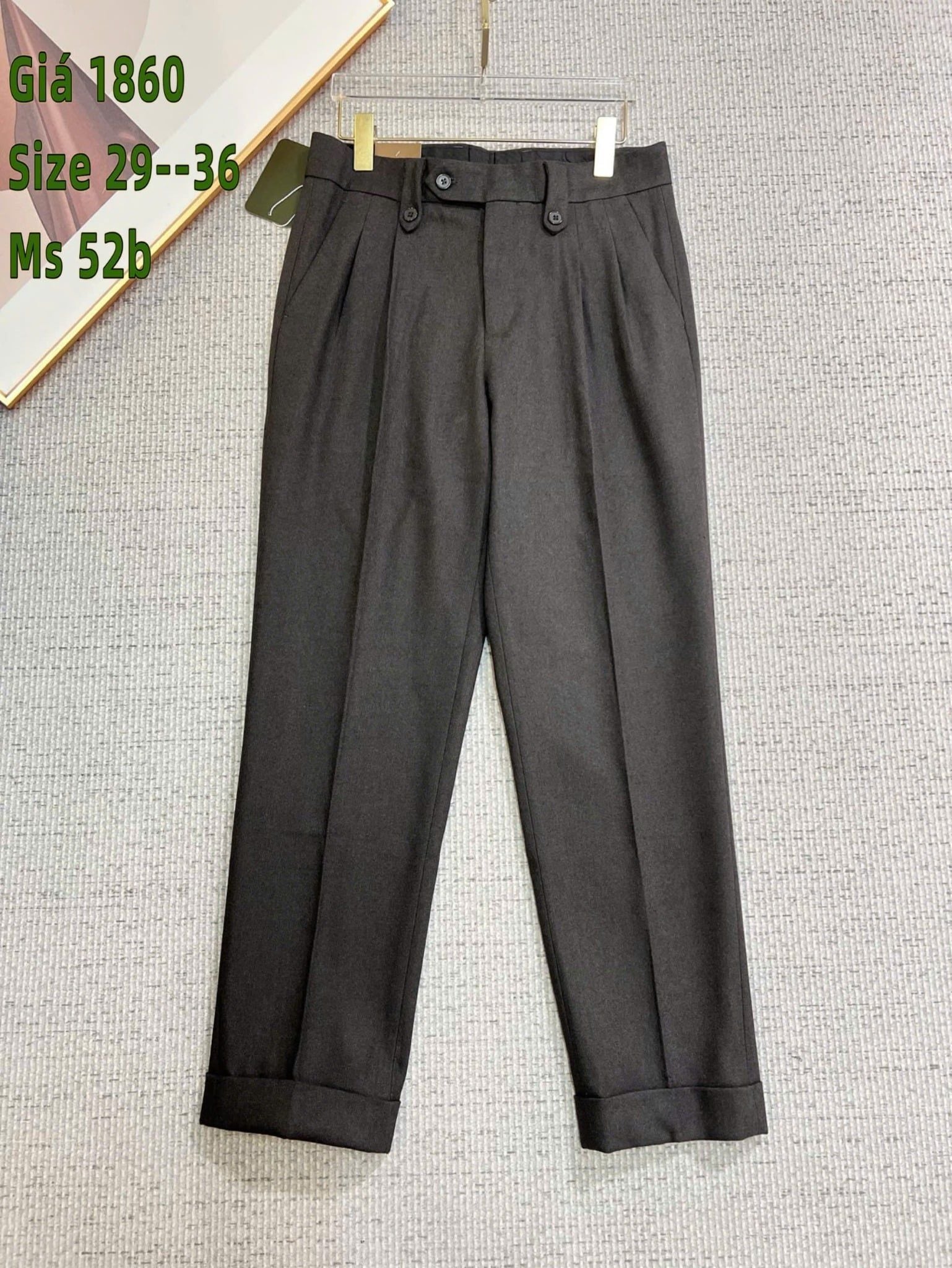 Quần Tây Xếp Ly Nam Cao Cấp