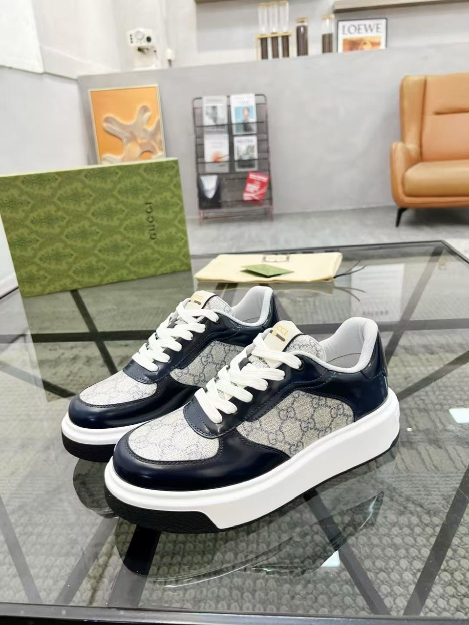 Giày Thể Thao Cổ Thấp Gucci GG Supreme