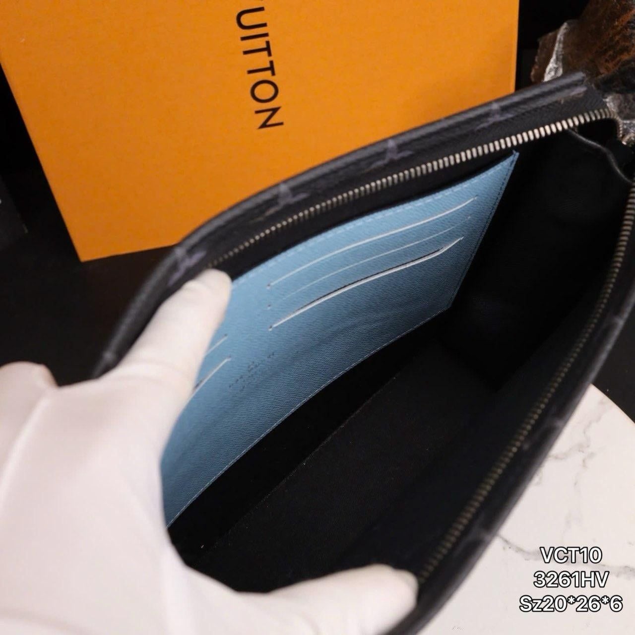 VCT10 Ví Nam Cầm tay, Clutch Cầm Tay Nam Da Bò Louis Vuitton