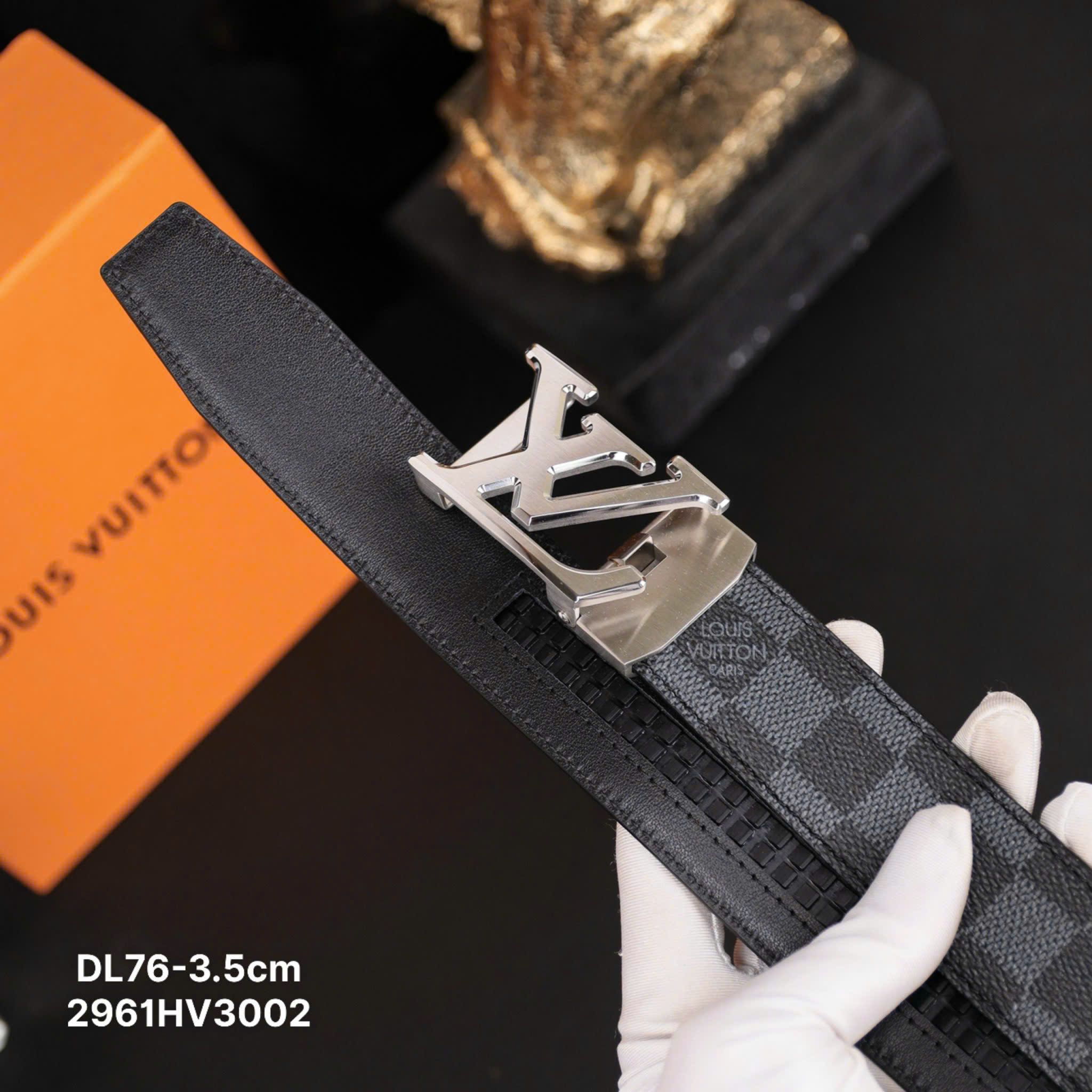 Dây Lưng LV NAM Giảm Giá Lẫy Khóa Tự Động SIZE thoải mái