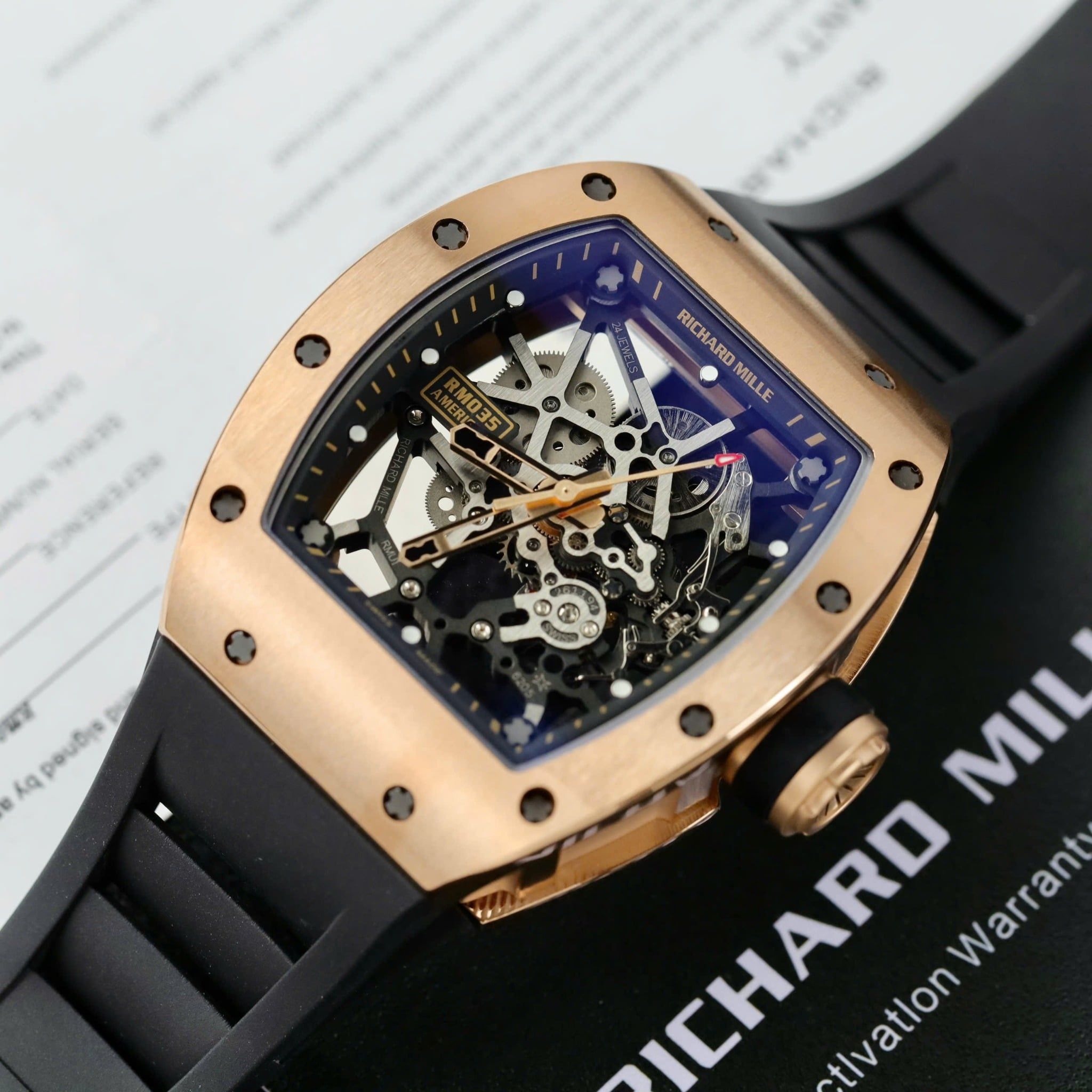 Richard Mille RM035 Americas Toro• size 40mm x 48mm•