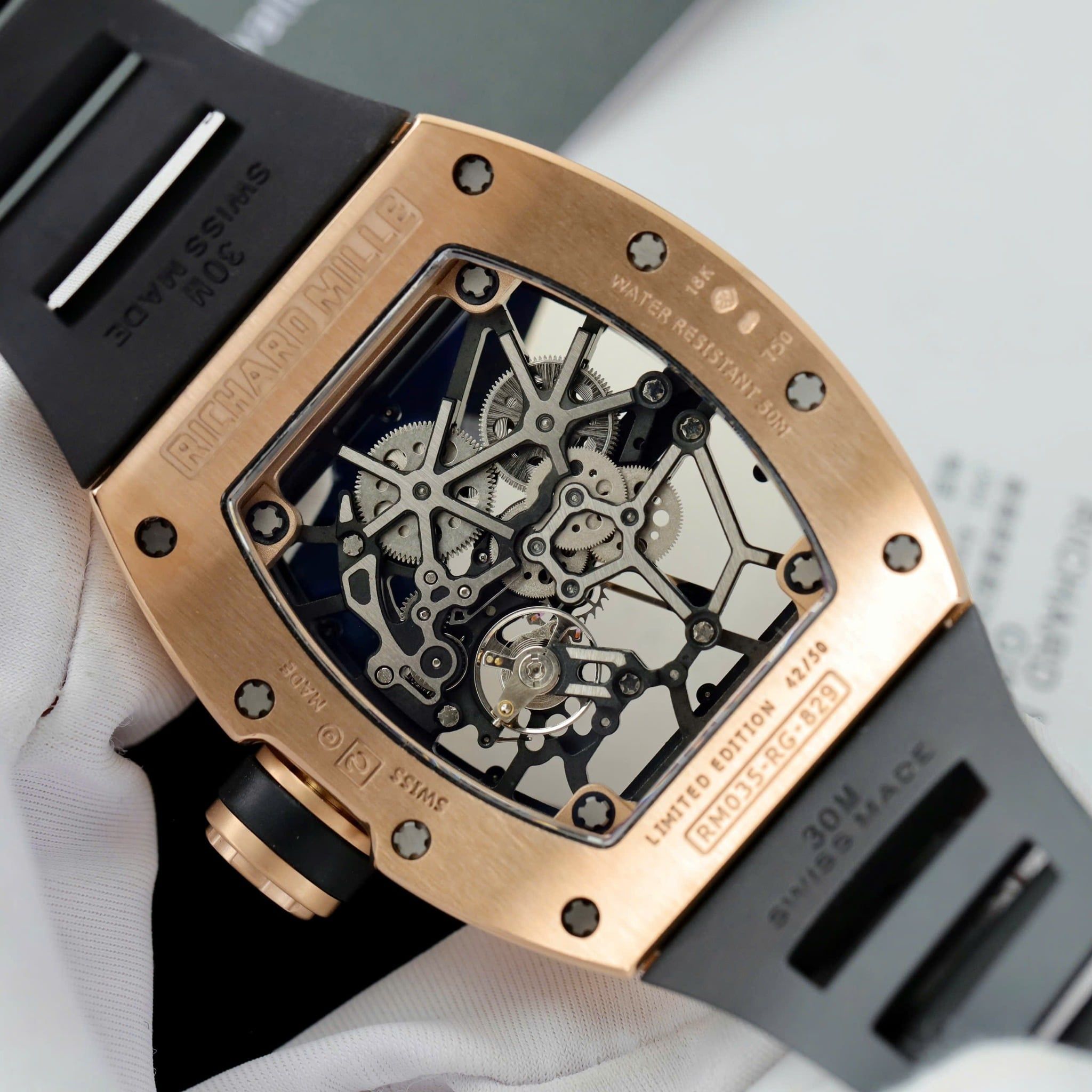 Richard Mille RM035 Americas Toro• size 40mm x 48mm•