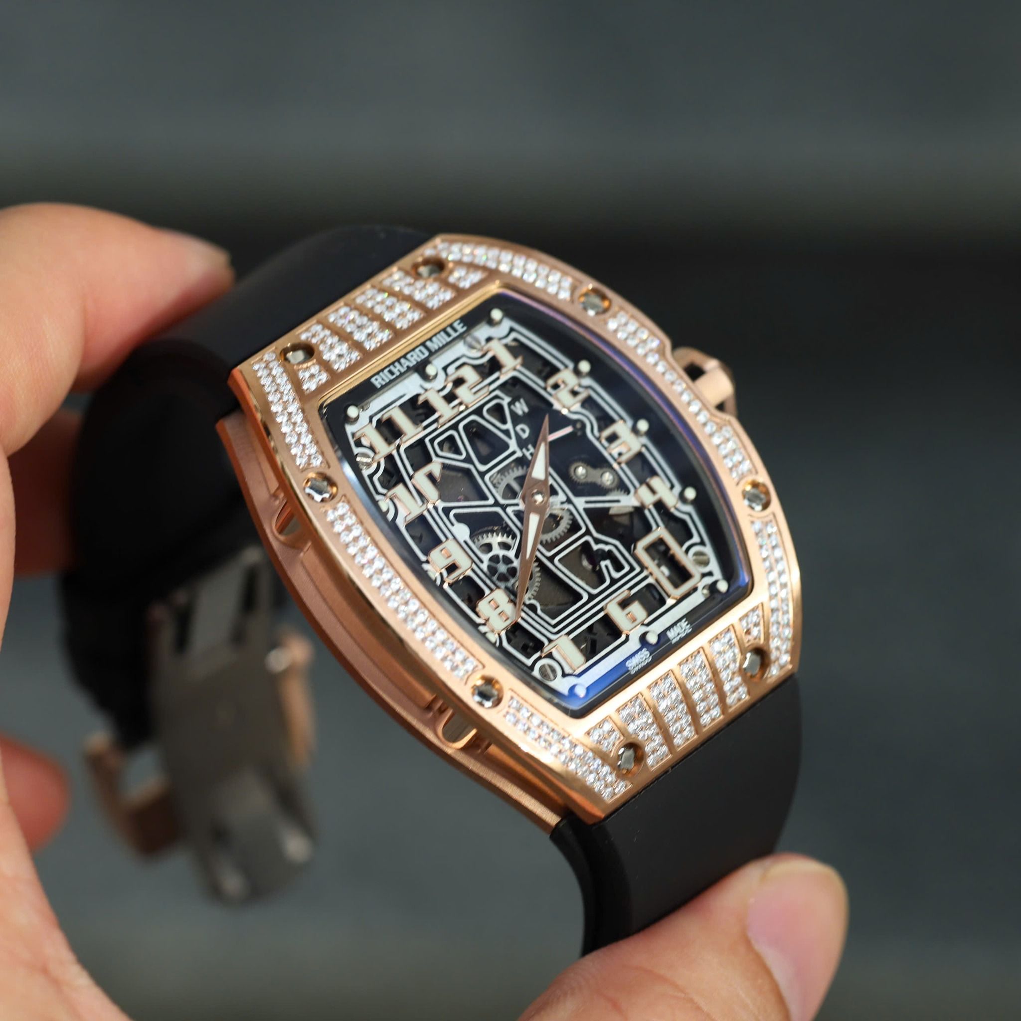 Richard Mille RM 67-01 Rose Gold Med-Set Diamonds
