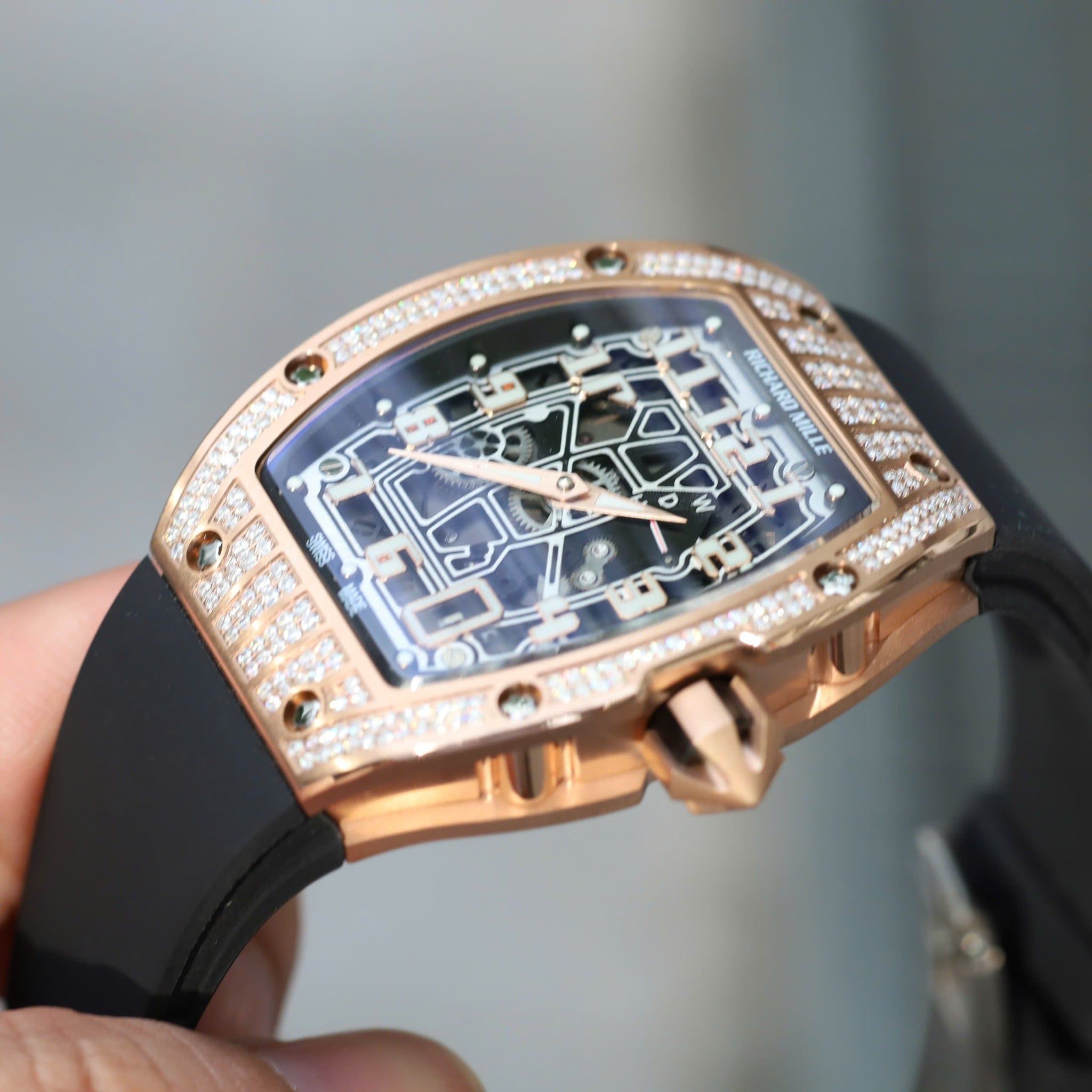 Richard Mille RM 67-01 Rose Gold Med-Set Diamonds
