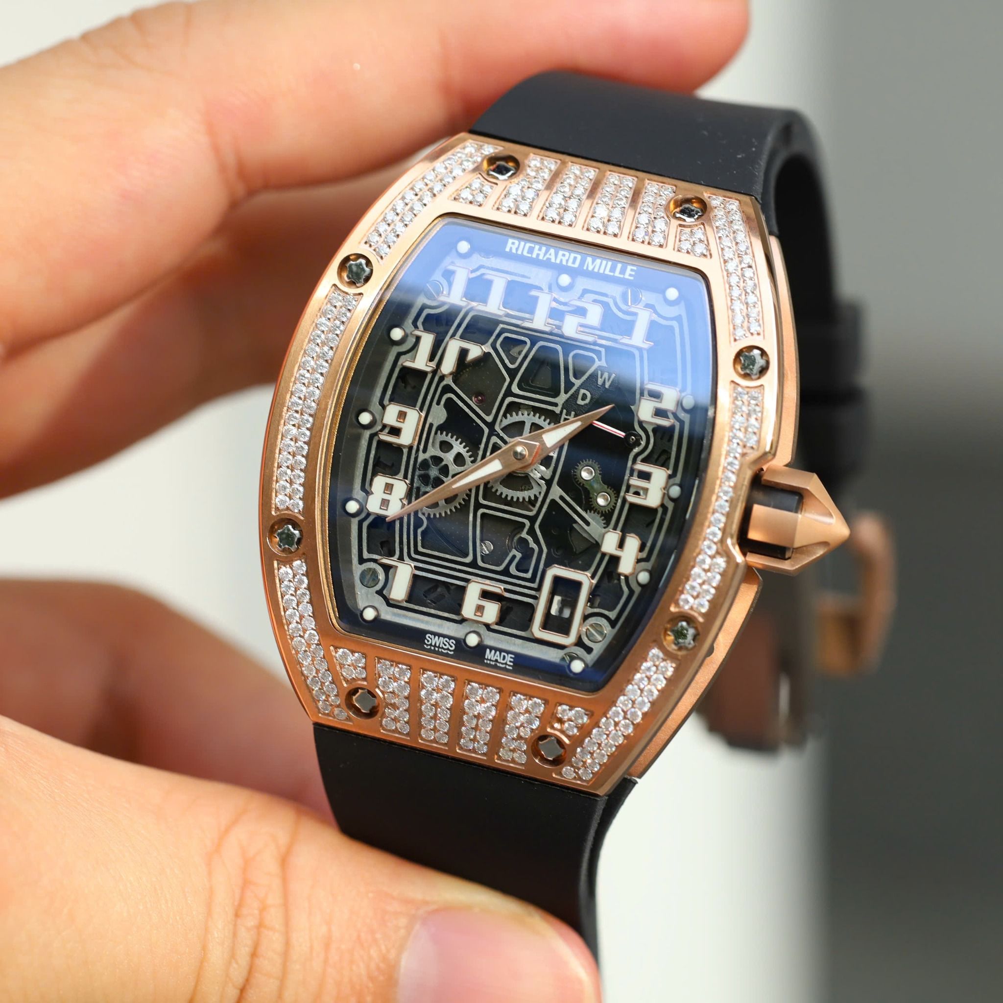 Richard Mille RM 67-01 Rose Gold Med-Set Diamonds