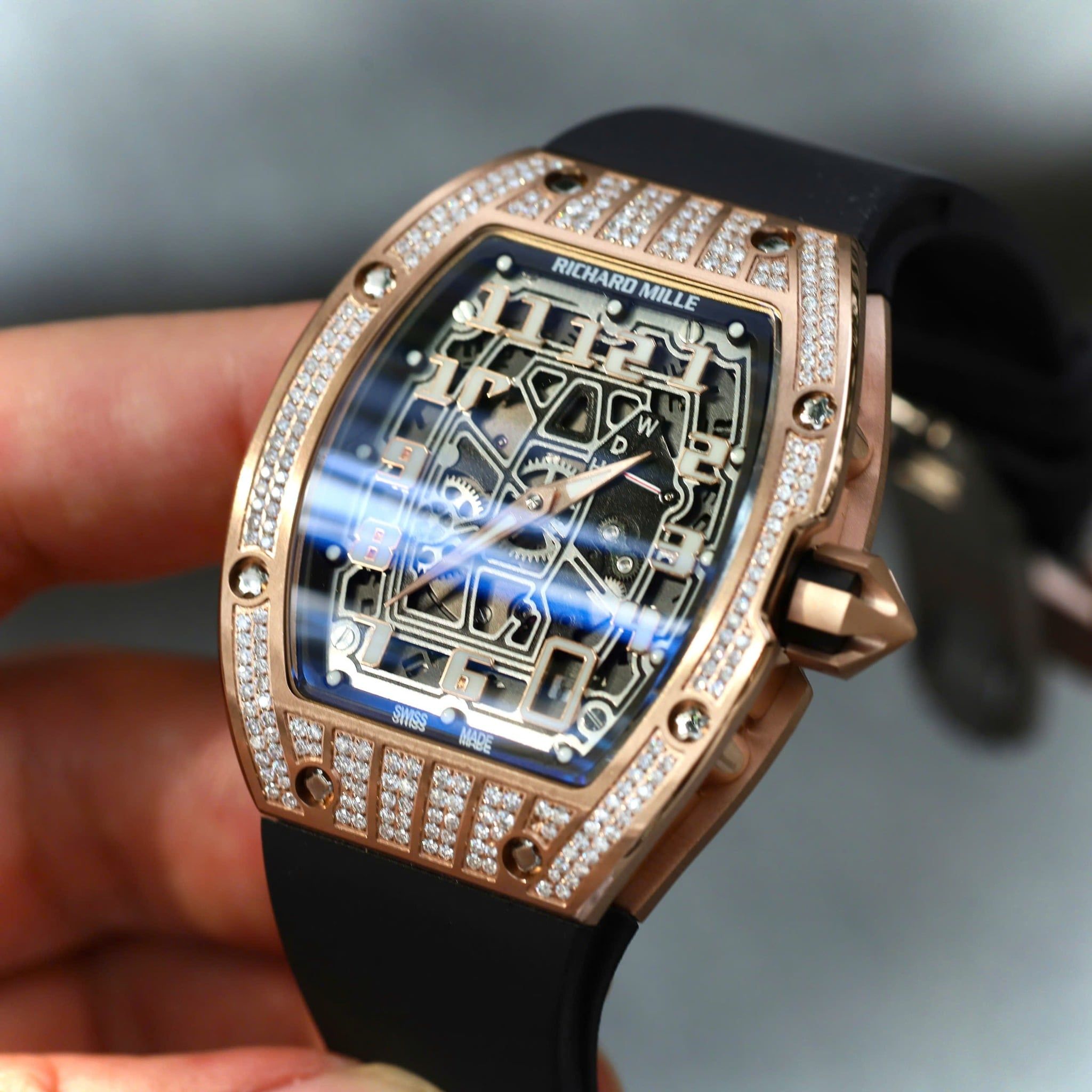 Richard Mille RM 67-01 Rose Gold Med-Set Diamonds