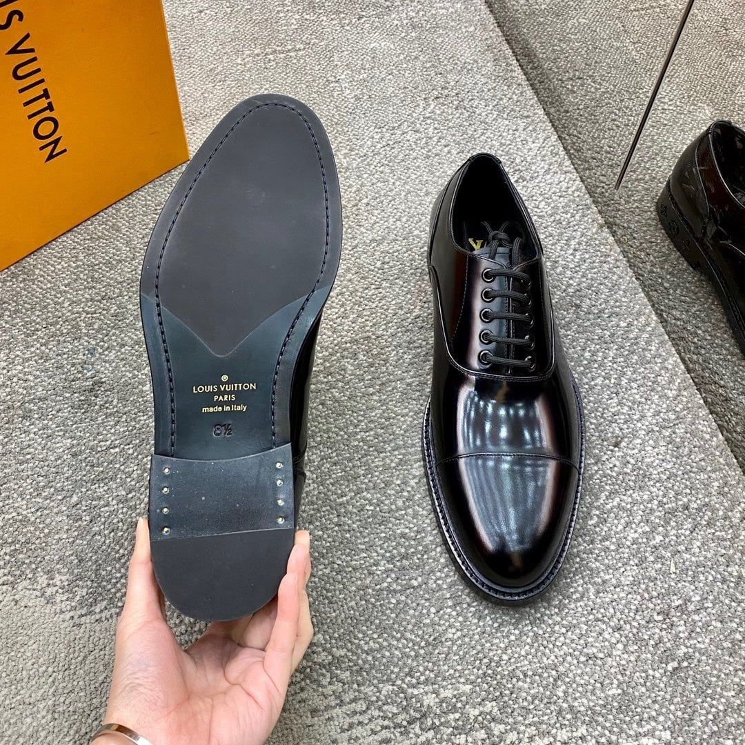 Giày Salvatore Ferragamo Nâu Oxford Nâu Bóng buộc dây