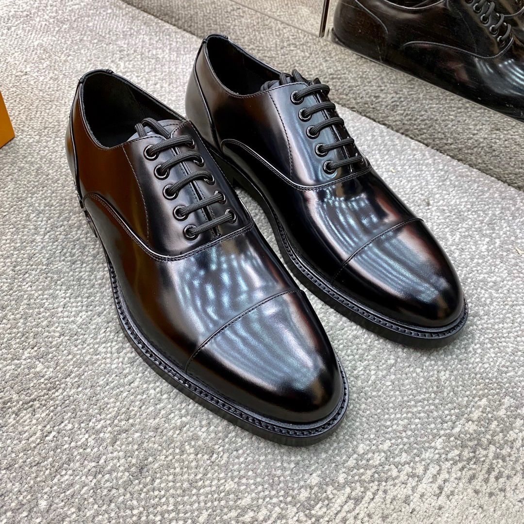 Giày Salvatore Ferragamo Nâu Oxford Nâu Bóng buộc dây