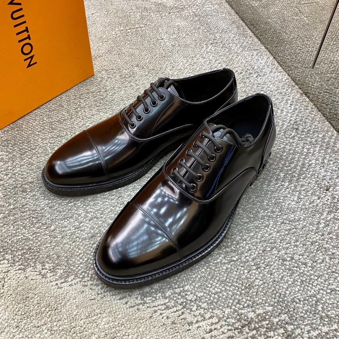 Giày Salvatore Ferragamo Nâu Oxford Nâu Bóng buộc dây