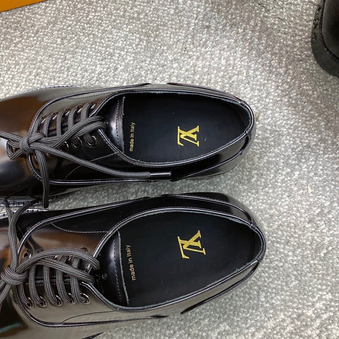 Giày Salvatore Ferragamo Nâu Oxford Nâu Bóng buộc dây