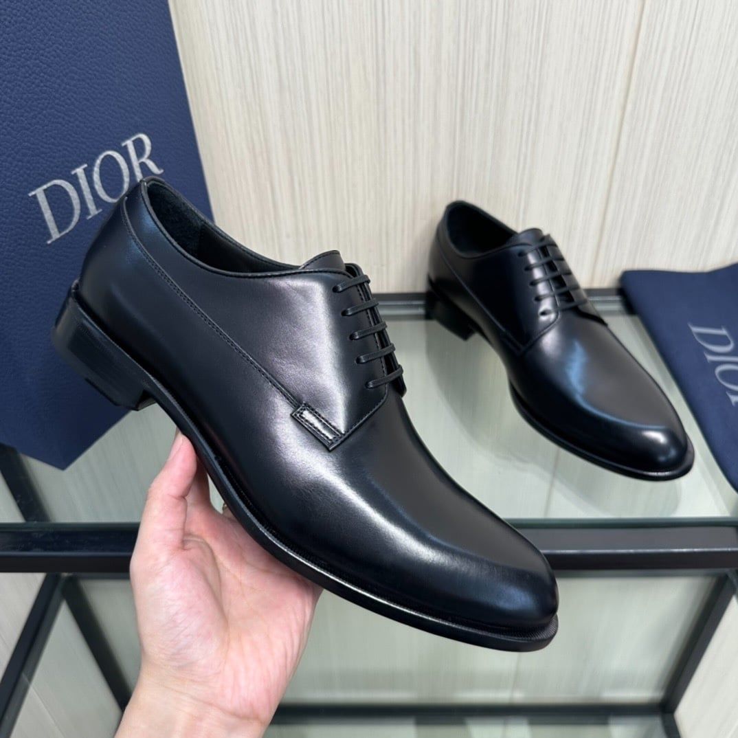 Giày Tây Dior Oxford Bóng Mũi Tròn buộc dây
