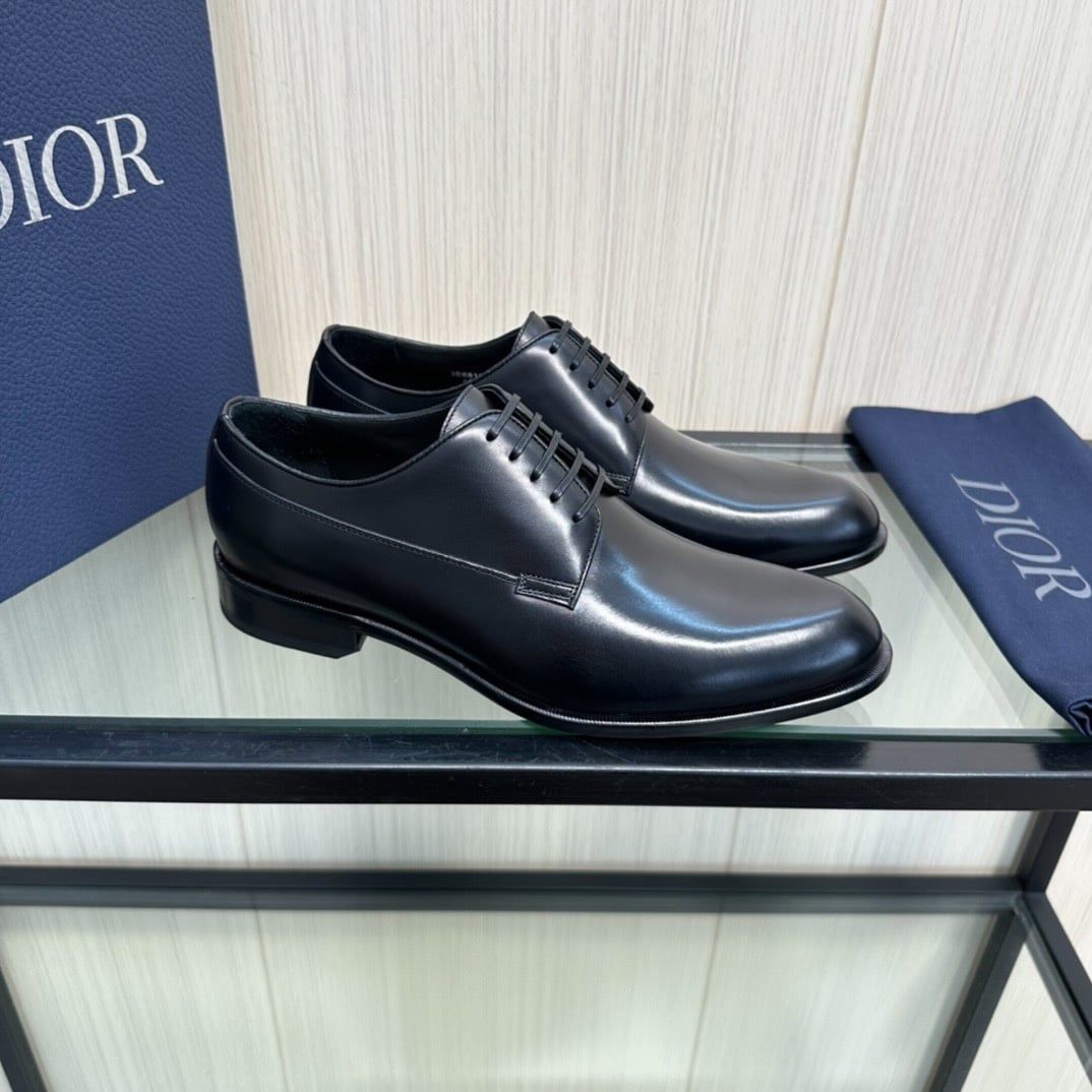 Giày Tây Dior Oxford Bóng Mũi Tròn buộc dây