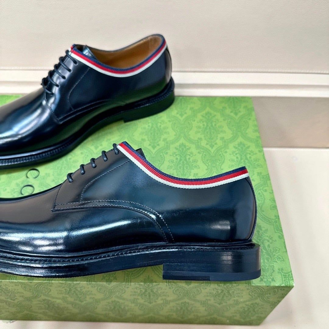 Giày Tây Gucci Oxford Màu đen Mũi tròn