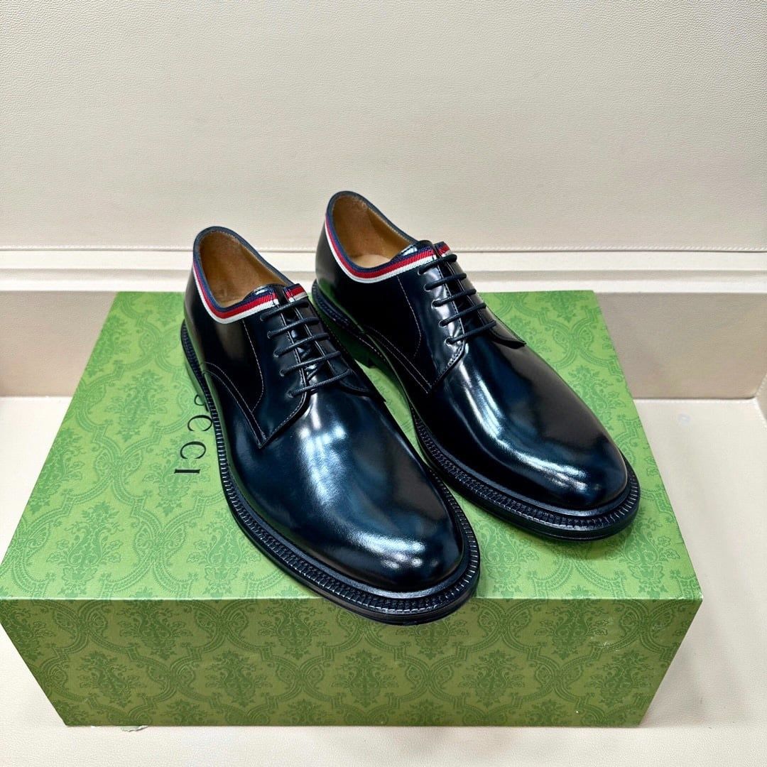 Giày Tây Gucci Oxford Màu đen Mũi tròn