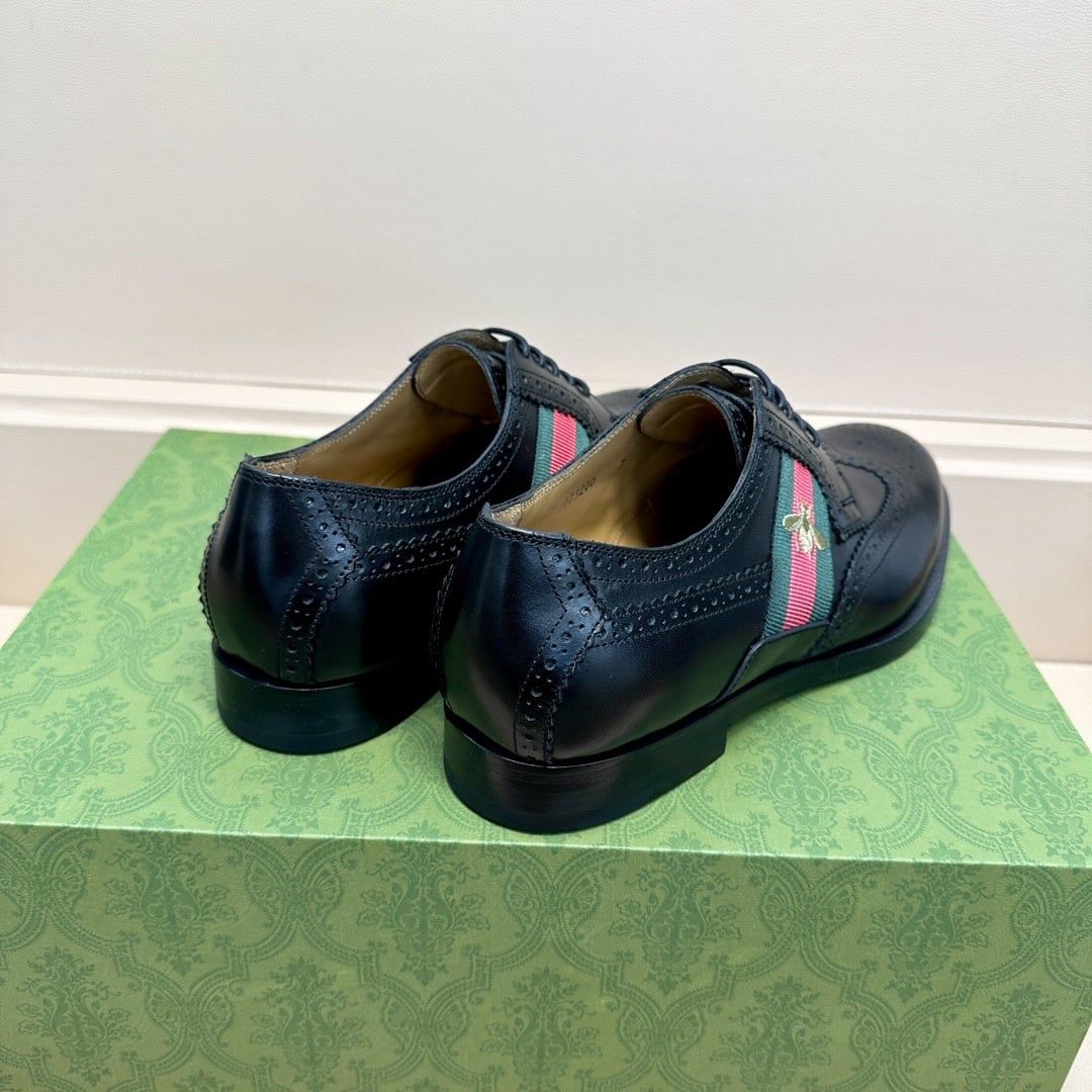 Giày Tây Gucci Oxford Màu đen Mũi Nhọn