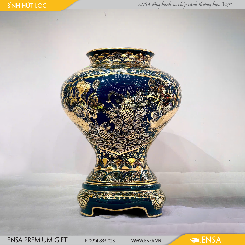  GỐM SỨ KHẢM VÀNG 13 