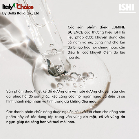 Ishi De-puff Serum -  10ml - Serum giảm quầng thâm và bọng mắt 3 đầu lăn