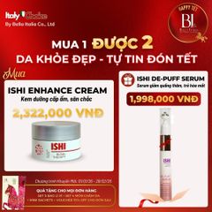 Ishi Enhance cream - 50ml - Kem dưỡng tăng cường, hỗ trợ ngừa lão hóa, làm sáng, săn chắc, cho da mụn, nhạy cảm