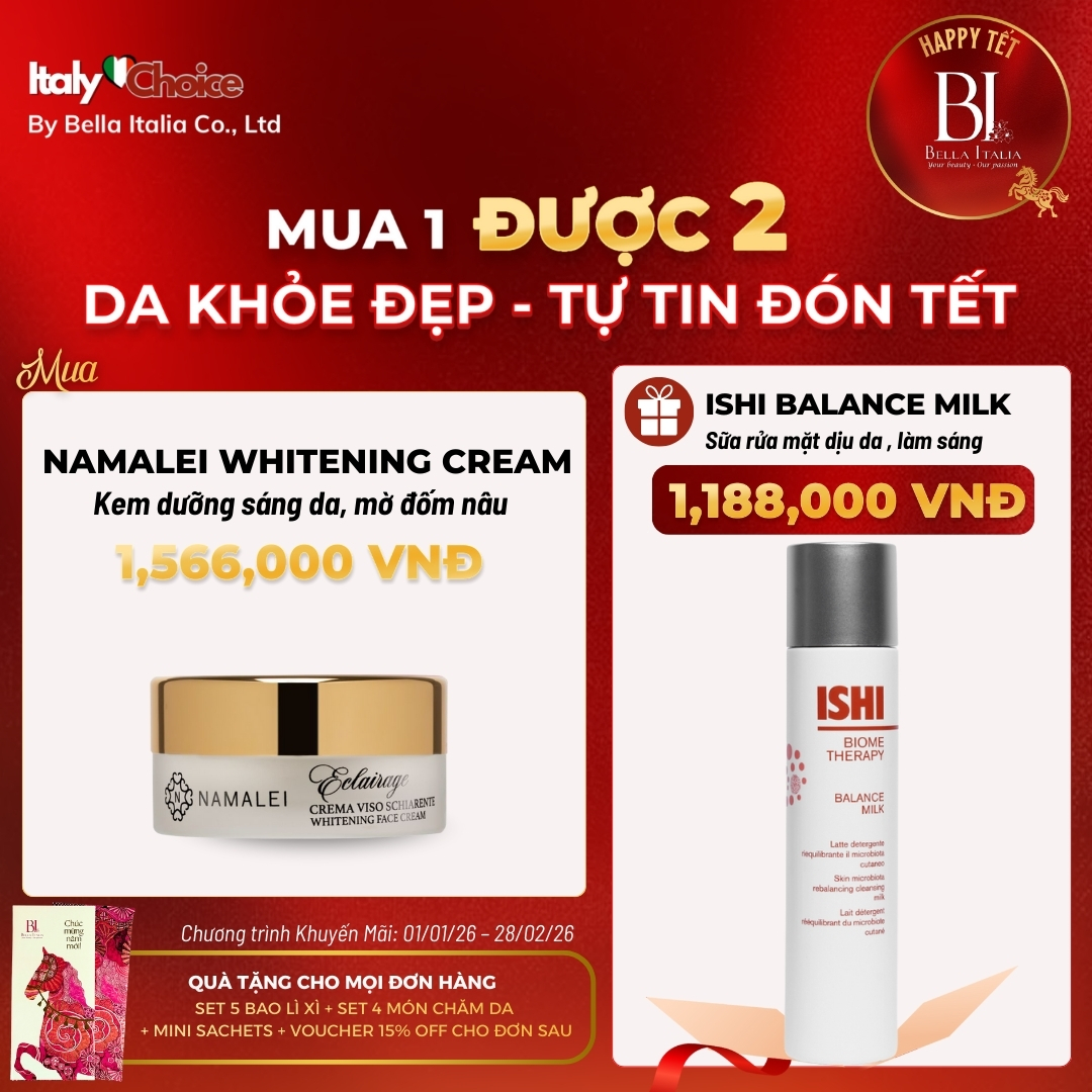 Namalei Whitening Cream -50ml - Kem dưỡng làm sáng, mờ đốm nâu, cho da xỉn màu, cấp ẩm, săn da