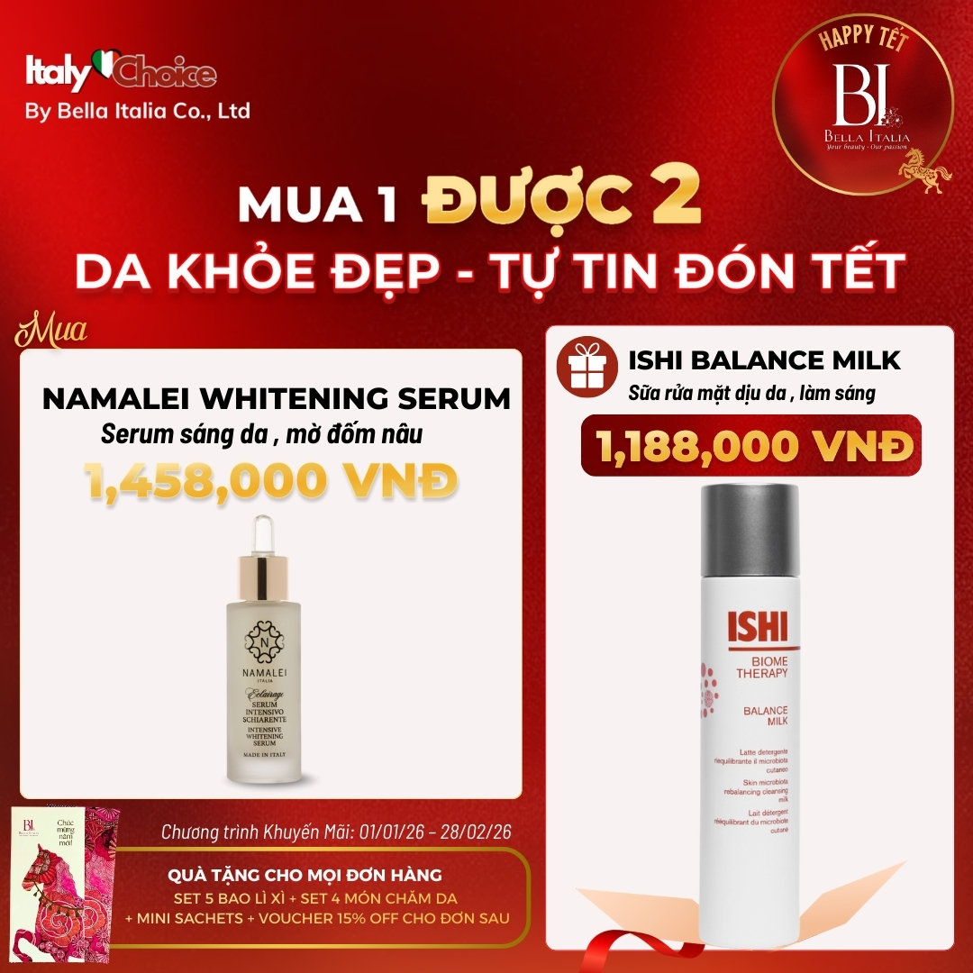 Namalei Whitening Serum - 30ML - Serum làm sáng, mờ đốm nâu, cho da xỉn màu, cấp ẩm, săn da