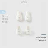 Set bao tay, bao chân màu trắng Nous