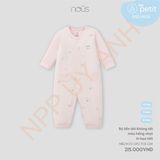 Bộ liền dài không tất màu hồng nhạt in họa tiết Nous NB2W25-OP2-F01-OM-0M
