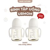 Bình tập uống PPSU có ống hút Ubmom