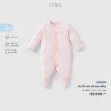 Bộ liền dài tất màu hồng Nous