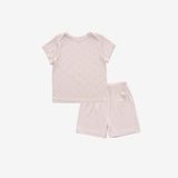 Bộ ngắn tay cổ chồm Bambus Glory 1305GL Bubaby Be in vương miện C56 3-4y BBB1305GL.04YC56