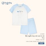 Bộ ngắn tay cài vai in vũ trụ